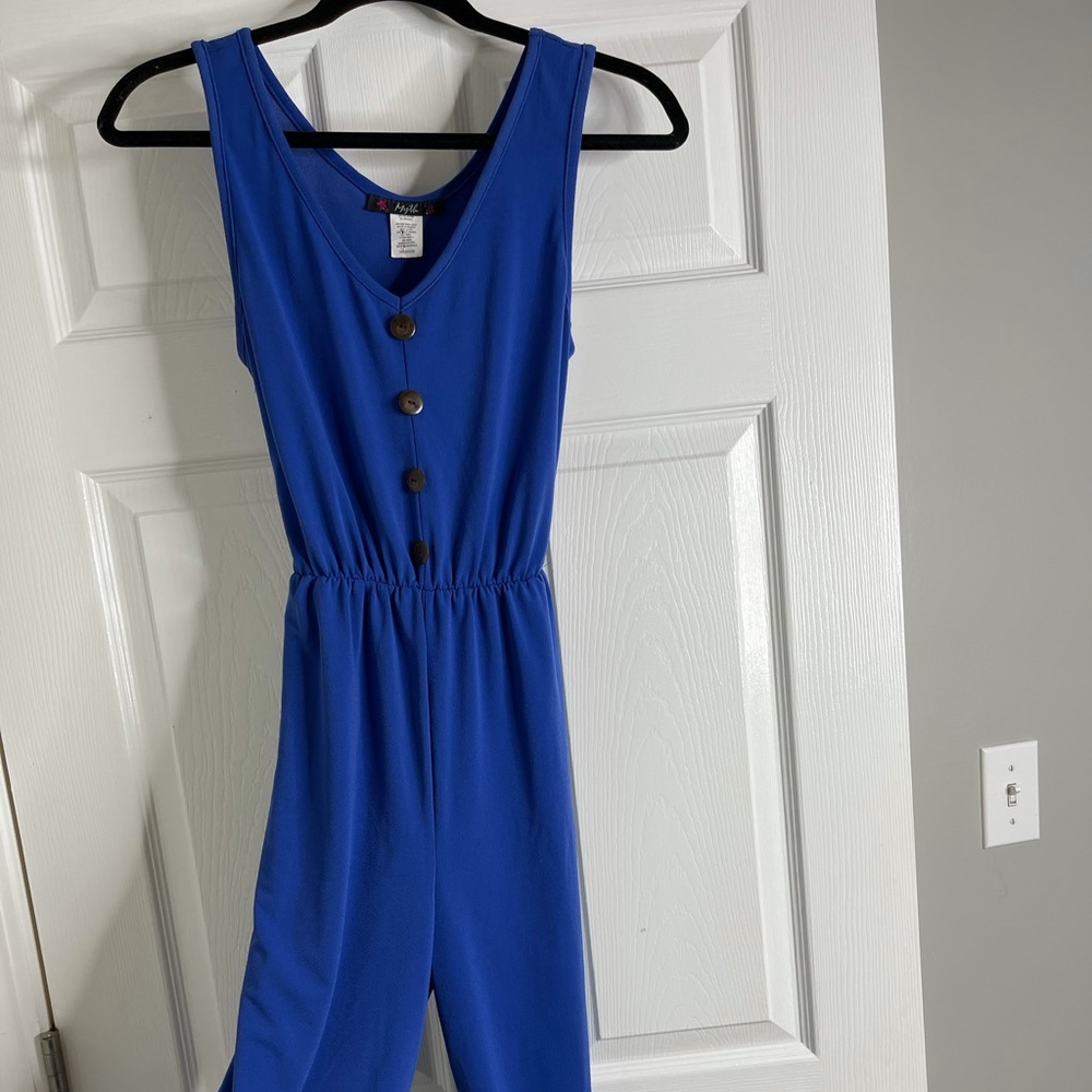 Blue jumpsuit
